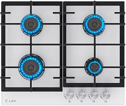 Газовая варочная поверхность Lex GVG 642A WH белый