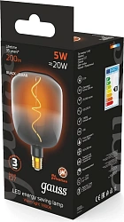 Лампа филам. Gauss Filament V140 5Вт цок.:E27 шар 220B св.свеч.бел.теп. (упак.:1шт) (1008802105)