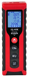 Лазерный дальномер Elitech ЛД 40К 2кл.лаз. 635нм цв.луч. красный (201464)