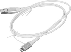 Кабель Cactus CS-LG.USB.A-0.8 USB (m)-Lightning (m) 0.8м белый блистер