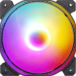 Вентилятор для корпуса Formula Cosmic 14BK RGB 140х140x25 черный 3-pin 4-pin (Molex) 22.3дБ (COSMIC 14BK FR) Ret