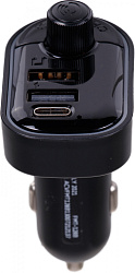 Автомобильный FM-модулятор ACV FMT-128B черный MicroSD BT USB (38762)