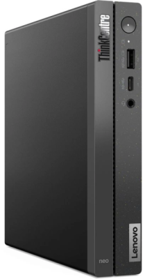 Неттоп Lenovo ThinkCentre Neo 50q Gen 4 i3 1215U (1.2) 16Gb SSD256Gb UHDG без ОС GbitEth WiFi BT 65W мышь клавиатура черный (12LN0028RU/16)