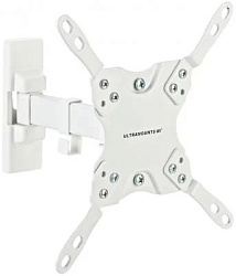 Кронштейн для телевизора Ultramounts UM864W белый 13"-42" макс.20кг настенный поворотно-выдвижной и наклонный