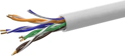 Кабель сетевой информационный NetOn 01-0302 кат.5E UTP 4 пары 24AWG PVC внутренний 305м серый
