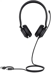 Гарнитура проводная Yealink UH35 Dual UC USB-C/A черный