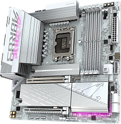 Материнская плата Gigabyte B860M A ELT WF6E ICE Soc-1851 Intel B860 4xDDR5 mATX AC`97 8ch(7.1) 2.5Gg RAID+HDMI+DP