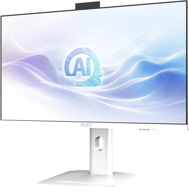 Моноблок MSI Modern AM273QP AI 1UM-273XRU 27" WQHD Core Ultra 7 155U (1.7) 16Gb SSD1Tb Graphics CR без ОС 2.5Gigabit WiFi BT 120W клавиатура мышь Cam белый 2560x1440