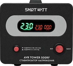 Стабилизатор напряжения Smartwatt AVR Tower 500RF 500ВА черный