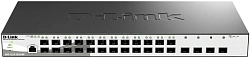 Коммутатор D-Link DGS-1210-28XS/ME/C1A (L2) 24SFP 4SFP+ управляемый
