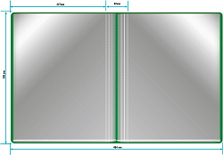 Папка с 60 прозр.вклад. Бюрократ -BPV60GRN A4 пластик 0.7мм торц.карм с бум. встав зеленый