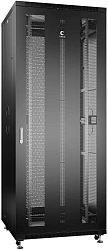 Шкаф серверный Cabeus (ND-05C-42U80/100-BK) напольный 42U 800x1000мм пер.дв.перфор. задн.дв.перфор. 800кг RAL 7035 900мм IP20 сталь