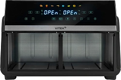 Аэрогриль Vitek VT-AF1001 2400Вт черный/серебристый