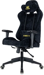 Кресло игровое Zombie 51 черный Light-20 крестов. пластик