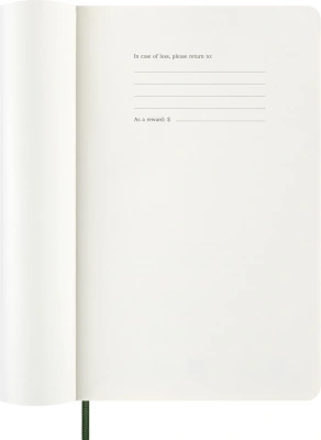 Ежедневник Moleskine CLASSIC SOFT Large 130х210мм датир. 400стр. линейка мягкая обложка зеленый