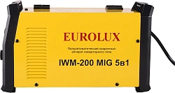 Сварочный полуавтомат Eurolux IWM-200 MIG 5в1 инвертор ММА DC/MIG-MAG/FCAW/TIG 4.8кВт