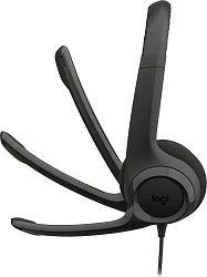 Наушники с микрофоном Logitech H390 черный 1.9м накладные USB оголовье (981-000485)