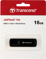 Флеш Диск Transcend 16Gb Jetflash 700 TS16GJF700 USB3.0 черный