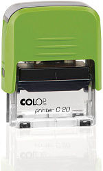 Текстовый штамп Colop Printer C20 пластик корп.:ассорти автоматический КОПИЯ ВЕРНА ПОДПИСЬ 1стр. оттис.:синий шир.:38мм выс.:14мм