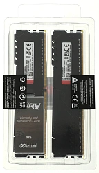 Память DDR4 2x32Gb 3200MHz Kingston KF432C16BBK2/64 Fury Beast Black RTL Gaming PC4-25600 CL16 DIMM 288-pin 1.35В dual rank с радиатором Ret