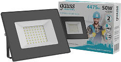 Прожектор уличный Gauss Elementary 613100250 светодиодный 50Втчерный