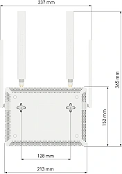 Роутер беспроводной Keenetic Skipper 4G (KN-2910) AC1200 10/100/1000BASE-TX/4G cat.4 серый