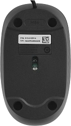Мышь Logitech M86 черный оптическая 1000dpi USB для ноутбука (910-007661)