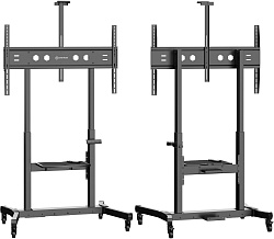 Стойка для телевизора Onkron TS1991 eLift черный 50"-100" макс.120кг напольный наклон