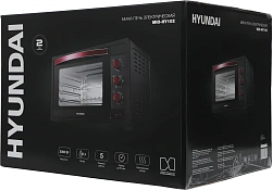 Мини-печь Hyundai MIO-HY102 50л. 2000Вт черный/красный