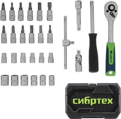 Набор инструментов Сибртех 13392 29 предметов (жесткий кейс)