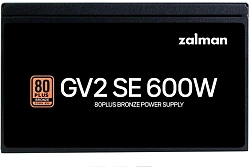 Блок питания Zalman ATX 600W ZM600-GV2SE 80+ bronze (20+4pin) 120mm fan 6xSATA RTL