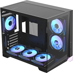 Корпус Formula Crystal Z4M черный без БП mATX 2x120mm 1xUSB2.0 1xUSB3.0 audio bott PSU