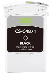 Картридж струйный Cactus CS-C4871 №80 черный для HP DJ 1050C/1055CM/1000 с чипом