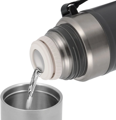 Термос для напитков Rondell Picnic RDS-1819 0.8л. серый картонная коробка