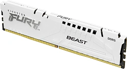 Память DDR5 16GB 6000MHz Kingston KF560C30BWE-16 Fury Beast White Expo RTL Gaming PC5-48000 CL30 DIMM 288-pin 1.4В kit single rank с радиатором Ret