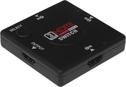Переключатель аудио-видео Premier HDMI (f)/HDMI (f)/HDMI (f) черный (7003)
