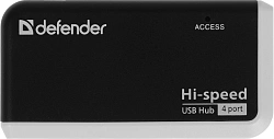 Разветвитель USB 2.0 Defender Quadro Infix 4порт. черный (83504)