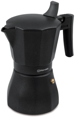 Кофеварка гейзерн. Rondell Kafferro RDA-994 0.45л алюминий темно-серый