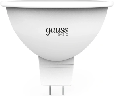 Лампа светодиодная Gauss Elementary 11527 7Вт цок.:GU5.3 софит 12B св.свеч.бел.нейт. (упак.:1шт)