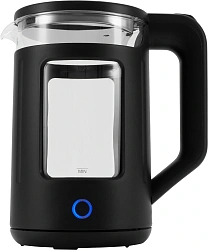 Чайник электрический Vitek VT-WK1082 1.7л. 2000Вт черный корпус: стекло