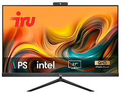 Моноблок IRU Office 27IH5P2K 27" QHD i5 11400 (2.6) 8Gb SSD256Gb UHDG 730 CR FreeDOS GbitEth WiFi BT 120W Cam черный 2560x1440 (RUS)