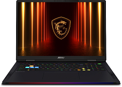Ноутбук MSI Raider 18 HX AI A2XWIG-204RU Core Ultra 9 285HX 64Gb SSD4Tb NVIDIA GeForce RTX5080 16Gb 18" IPS UHD+ (3840x2400) Windows 11 Home black WiFi BT Cam (9S7-182462-204)