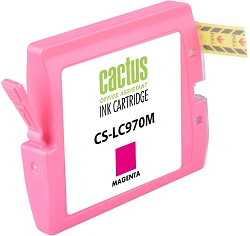 Картридж струйный Cactus CS-LC970M пурпурный (20мл) для Brother MFC-260c/235c/DCP-150c/135c с чипом