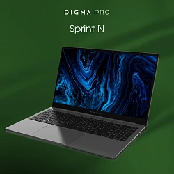 Ноутбук Digma Pro Sprint N Ryzen 5 5500U 16Gb SSD512Gb AMD Radeon Graphics 15.6" IPS FHD (1920x1080) Windows 11 Pro dk.grey WiFi BT Cam 4700mAh (DN15R5-ADXW05)