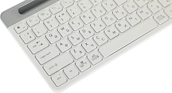 Клавиатура A4Tech Fstyler FBK25 белый/серый USB беспроводная BT/Radio slim Multimedia