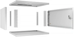 Шкаф коммутационный Cabeus (WSC-05D-6U55/45M) настенный 6U 550x450мм пер.дв.металл 30кг серый 390мм 220град. 320мм IP20 сталь