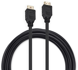 Кабель аудио-видео Buro HDMI 1.4 HDMI (m)/HDMI (m) 3м. позолоч.конт. черный (BHP HDMI V1.4 3M LOCK)