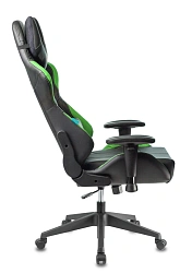 Кресло игровое Zombie VIKING 5 AERO черный/салатовый экокожа с подголов. крестов. пластик