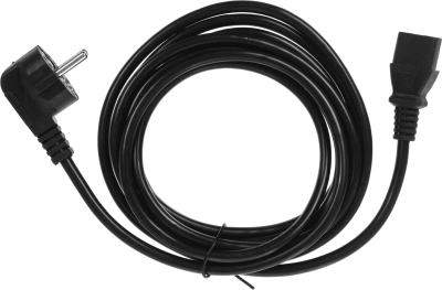 Кабель KingPrice KP-PC-Euro-C13-3m Евровилка угловой IEC C13 3м черный