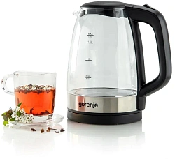 Чайник электрический Gorenje K17BKS 1.7л. 2200Вт черный корпус: металл